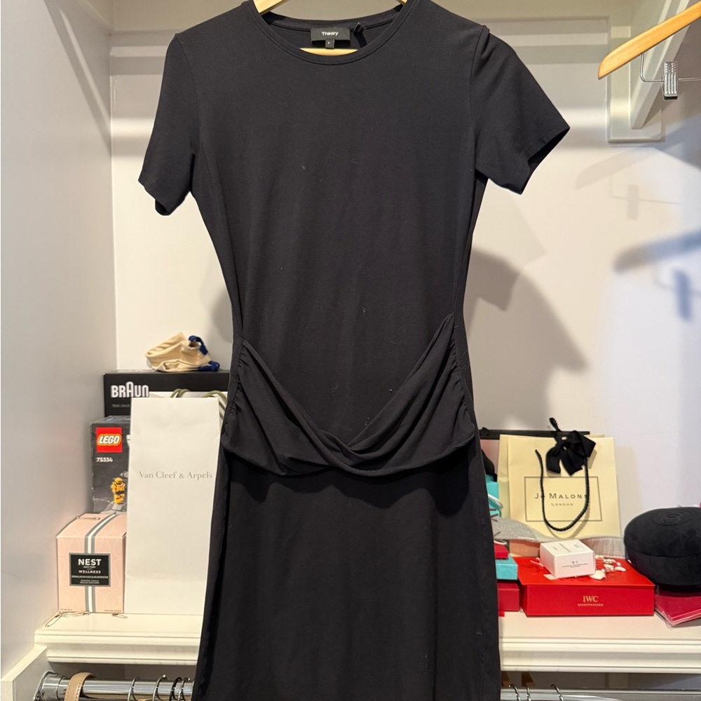 Theory Black Midi Dress